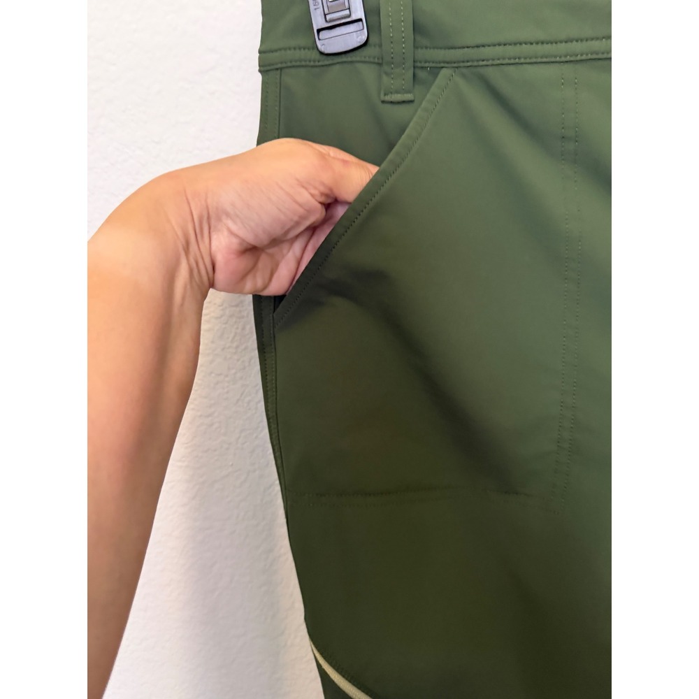 Gnara Go There Hiking Pants Women 12 Olive GoFly Roll Tab Outdoor Travel Stretch - Picture 13 of 17